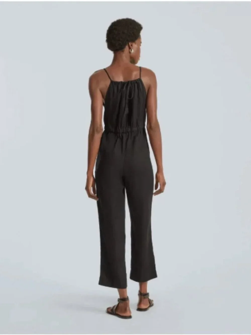 Everlane Linen The Shoestring Apron Jumpsuit NWT